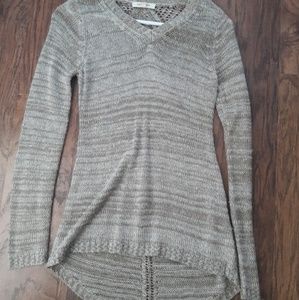 Pink Rose high low sweater shirt